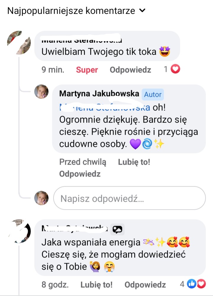 Bogini TikToka statystyki opinie komentarze zasięg Spa dla Duszy Martyna Jakubowska